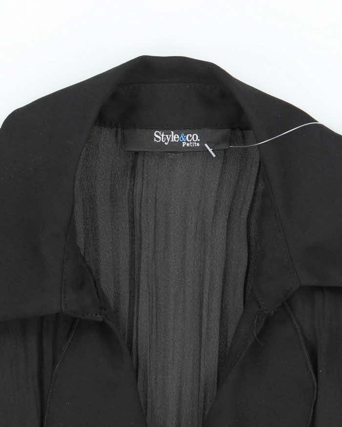 Vintage Y2k 00s Style & Co Sheer Ruffle Blouse - M