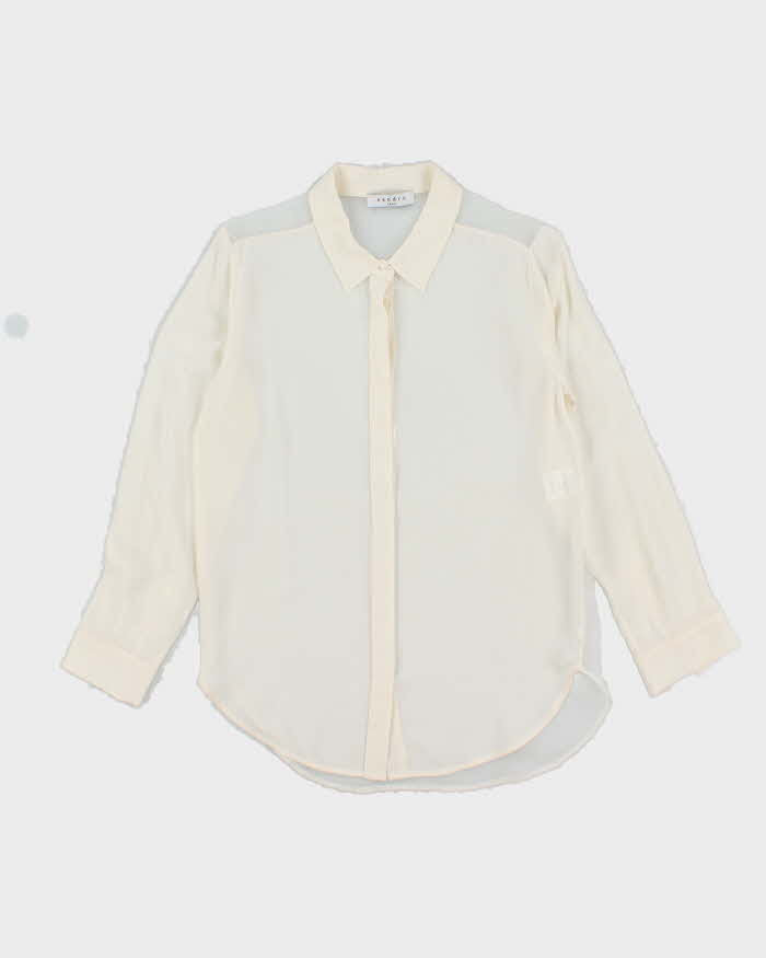 Sandro Sheer Silk Blouse - M