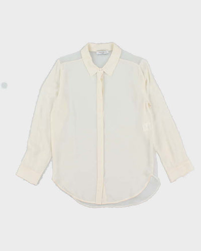 Sandro Sheer Silk Blouse - M