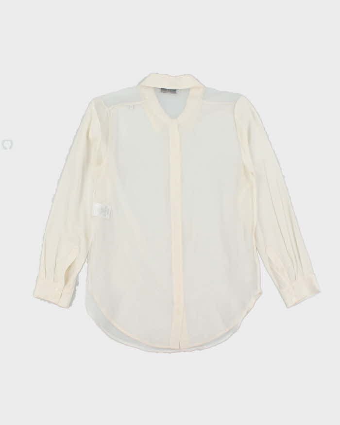 Sandro Sheer Silk Blouse - M