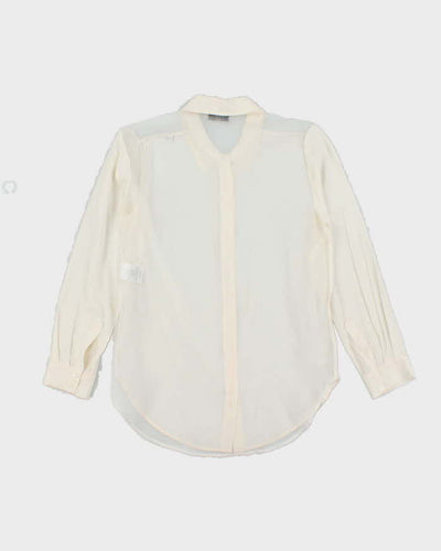 Sandro Sheer Silk Blouse - M