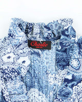 Vintage Charlie Plisse Paisley Pattern Blouse - M