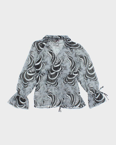 Vintage Y2k 00s Araz Mesh Blouse - M