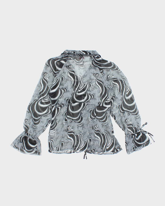 Vintage Y2k 00s Araz Mesh Blouse - M