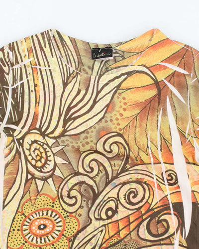 Vintage Y2k 00s Seduction Long Sleeve Mesh Top - S
