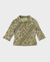 Vintage Y2k 00s PoloParis Shiny Animal Print Top - M