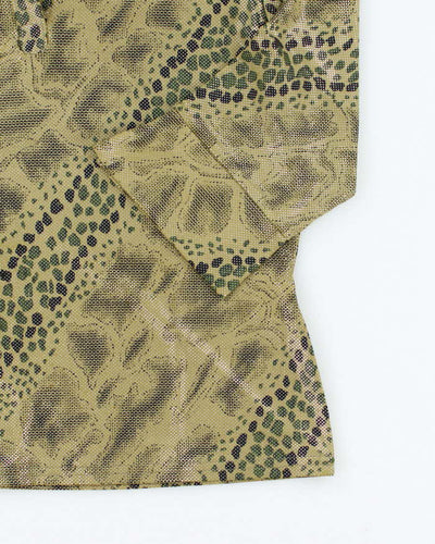 Vintage Y2k 00s PoloParis Shiny Animal Print Top - M