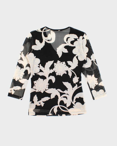 Vintage Y2k 00s Xanaka Mesh Top - S