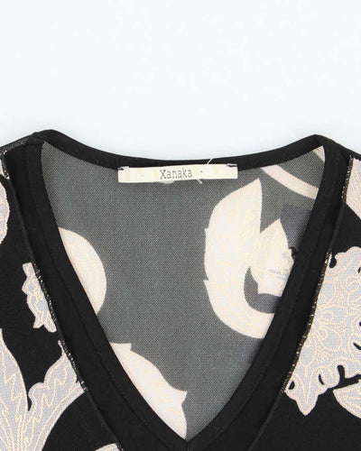 Vintage Y2k 00s Xanaka Mesh Top - S