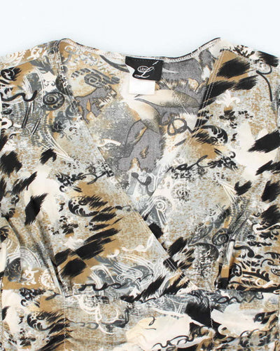 Vintage Y2k 00s Libra Ruched Top - M