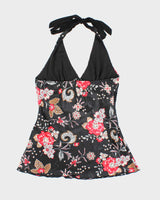 Vintage Y2k 00s Suzy Satin Halter Neck Top - M