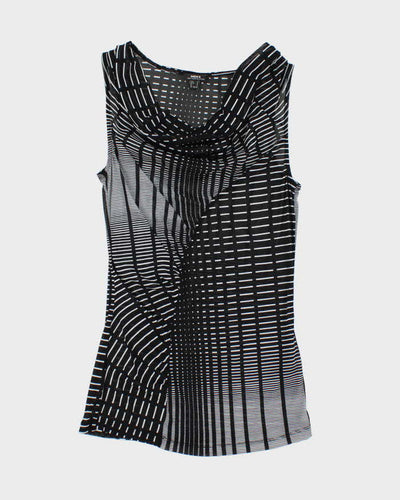 Vintage Y2k 00s  Mexx Mesh Cowl Neck Top - S