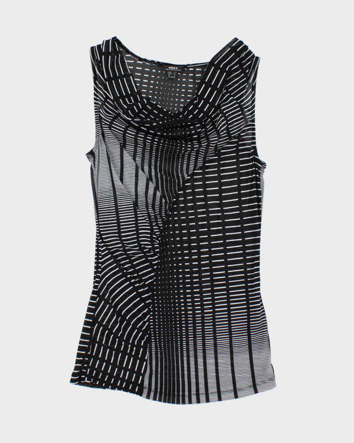 Vintage Y2k 00s  Mexx Mesh Cowl Neck Top - S