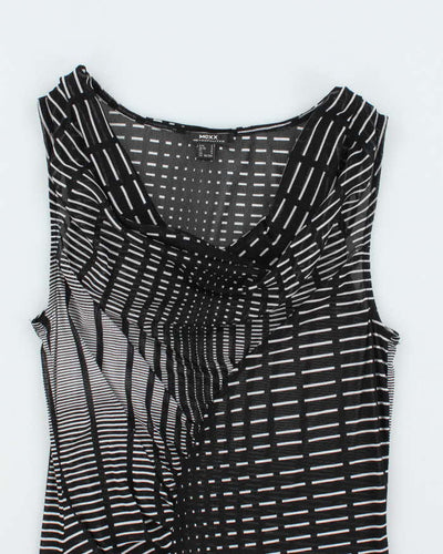 Vintage Y2k 00s  Mexx Mesh Cowl Neck Top - S