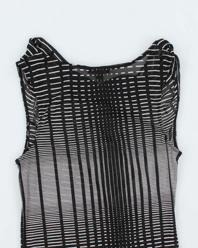 Vintage Y2k 00s  Mexx Mesh Cowl Neck Top - S