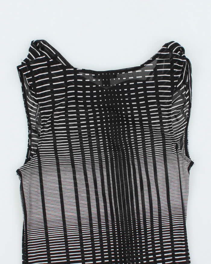 Vintage Y2k 00s  Mexx Mesh Cowl Neck Top - S
