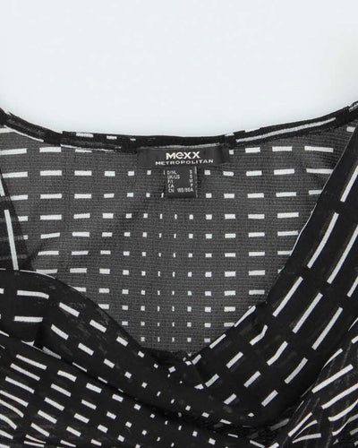 Vintage Y2k 00s  Mexx Mesh Cowl Neck Top - S