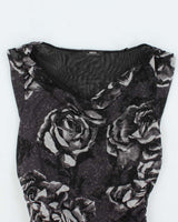 Vintage Y2k 00s Mexx Ruched Cowl Neck Top - S