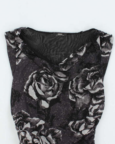 Vintage Y2k 00s Mexx Ruched Cowl Neck Top - S
