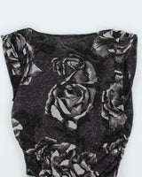 Vintage Y2k 00s Mexx Ruched Cowl Neck Top - S