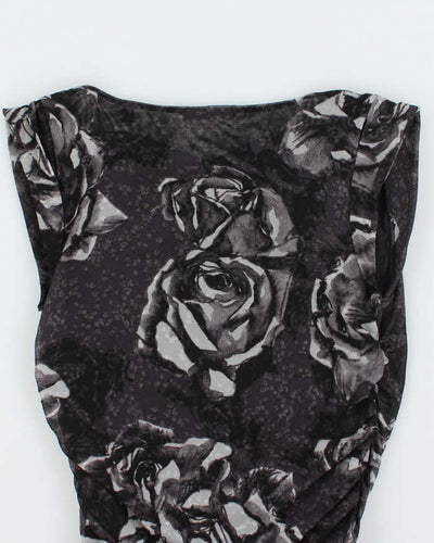 Vintage Y2k 00s Mexx Ruched Cowl Neck Top - S