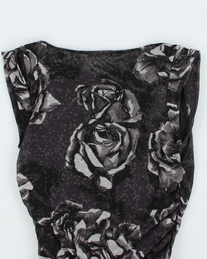 Vintage Y2k 00s Mexx Ruched Cowl Neck Top - S