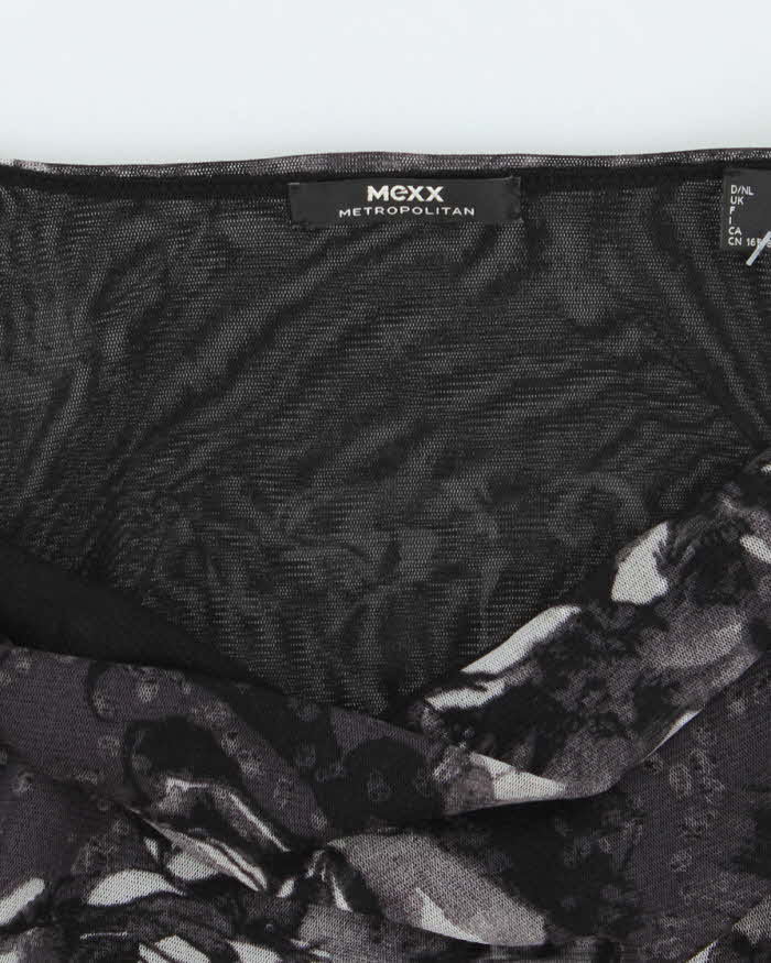 Vintage Y2k 00s Mexx Ruched Cowl Neck Top - S