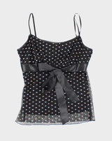 Vintage Y2k 00s Silver Gate Cami - S