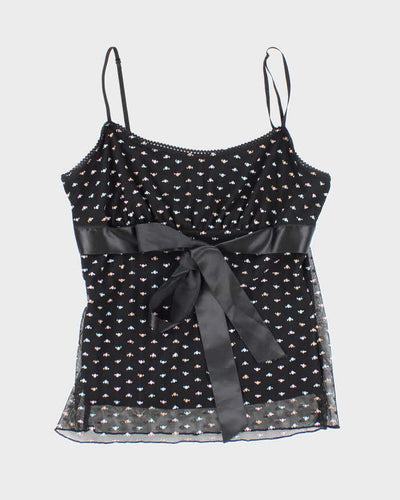 Vintage Y2k 00s Silver Gate Cami - S