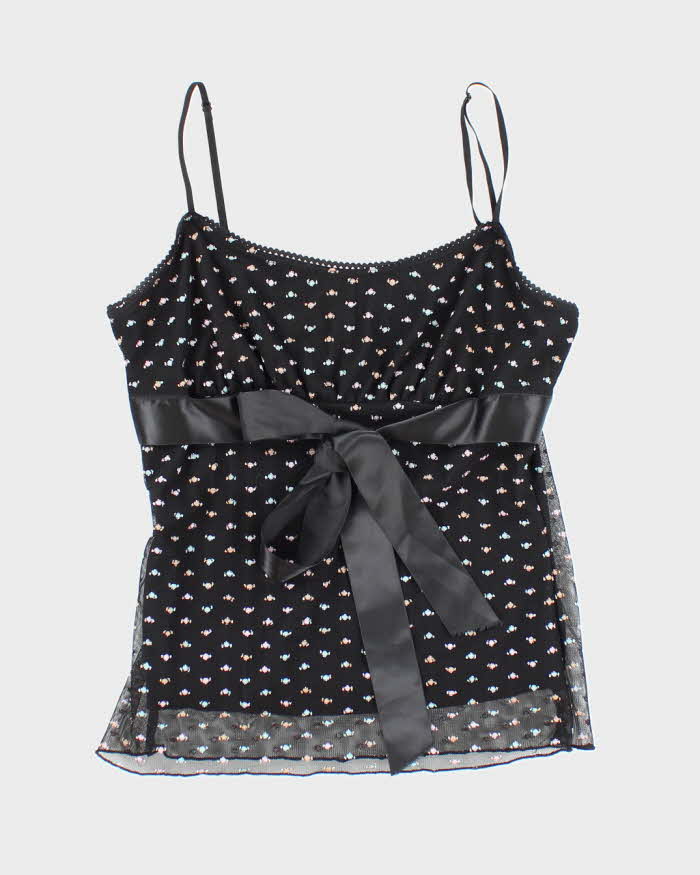 Vintage Y2k 00s Silver Gate Cami - S