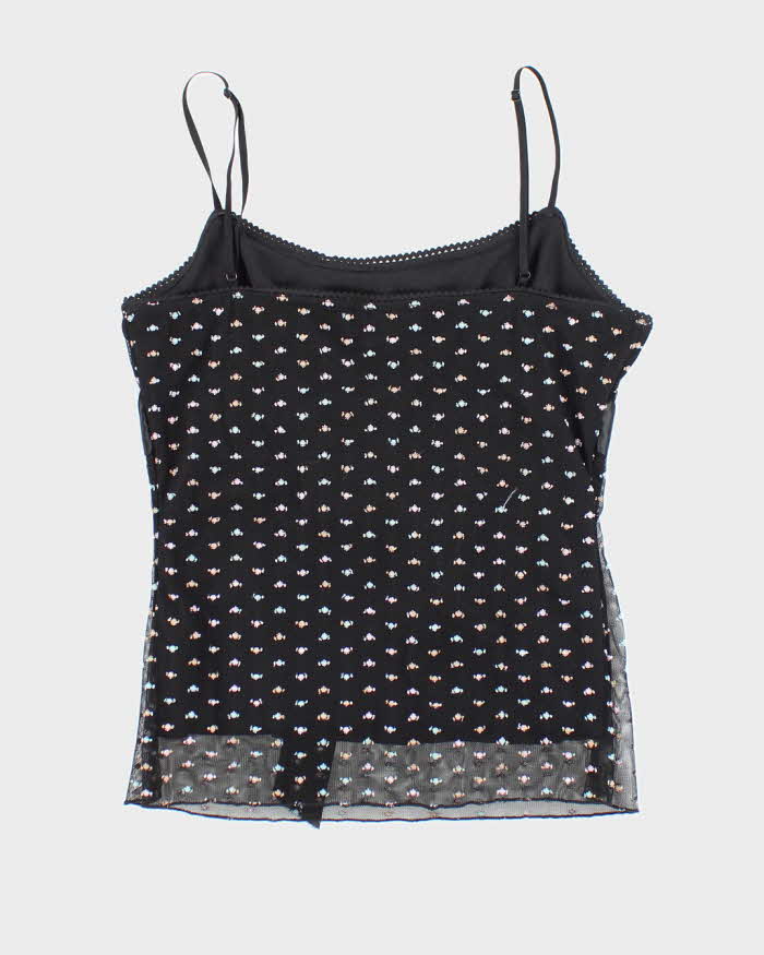 Vintage Y2k 00s Silver Gate Cami - S