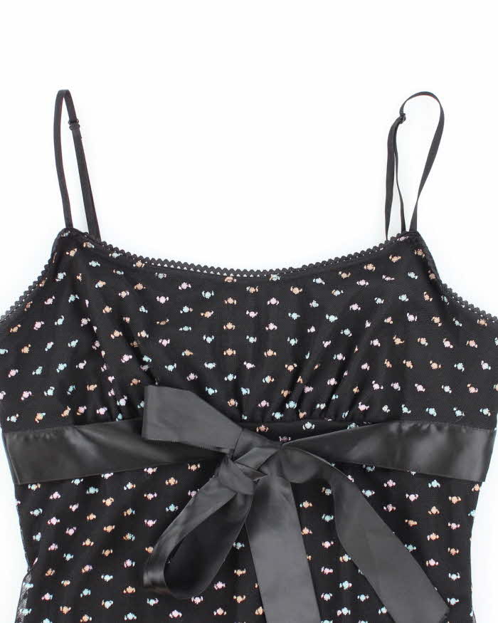 Vintage Y2k 00s Silver Gate Cami - S
