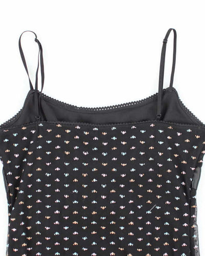 Vintage Y2k 00s Silver Gate Cami - S