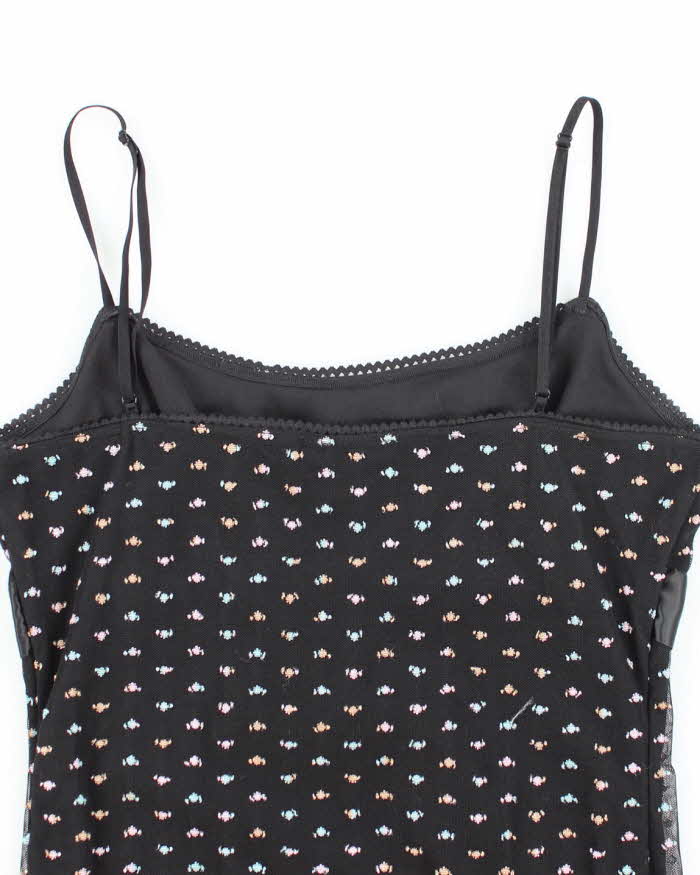 Vintage Y2k 00s Silver Gate Cami - S