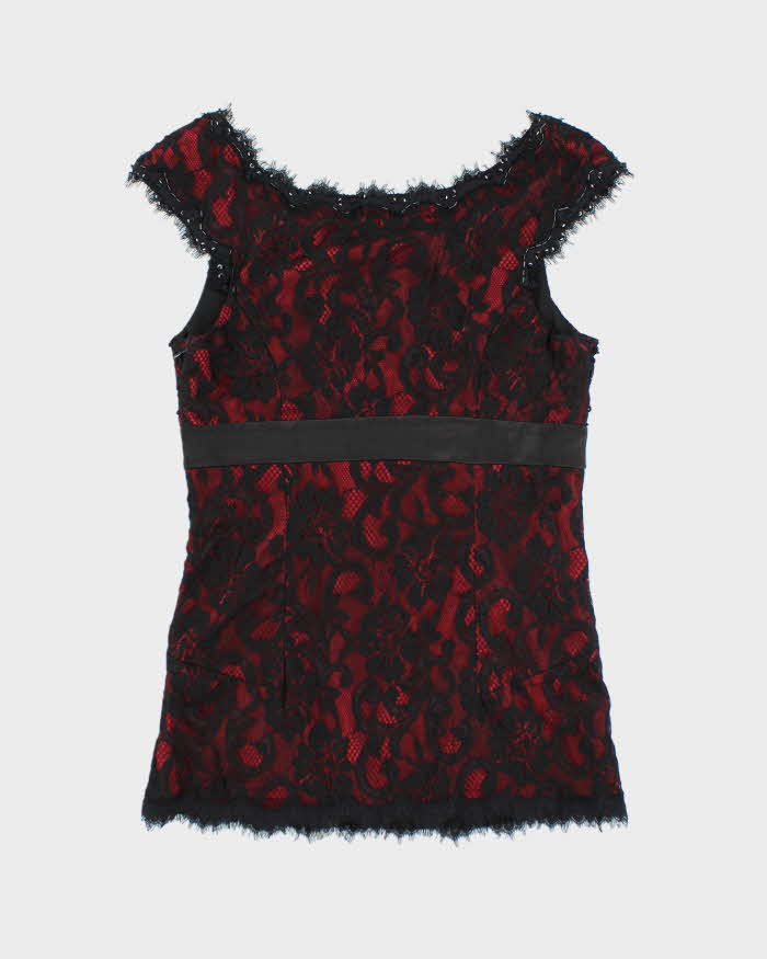 Vintage 00s Le Chateau Beaded Top - S