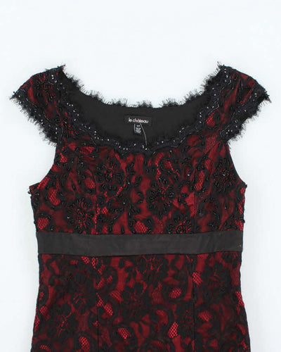 Vintage 00s Le Chateau Beaded Top - S