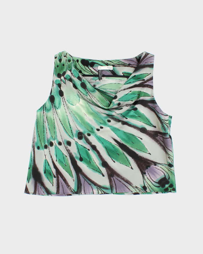 Vintage Y2k 00s Hoss Satin Cowl Neck Top - M