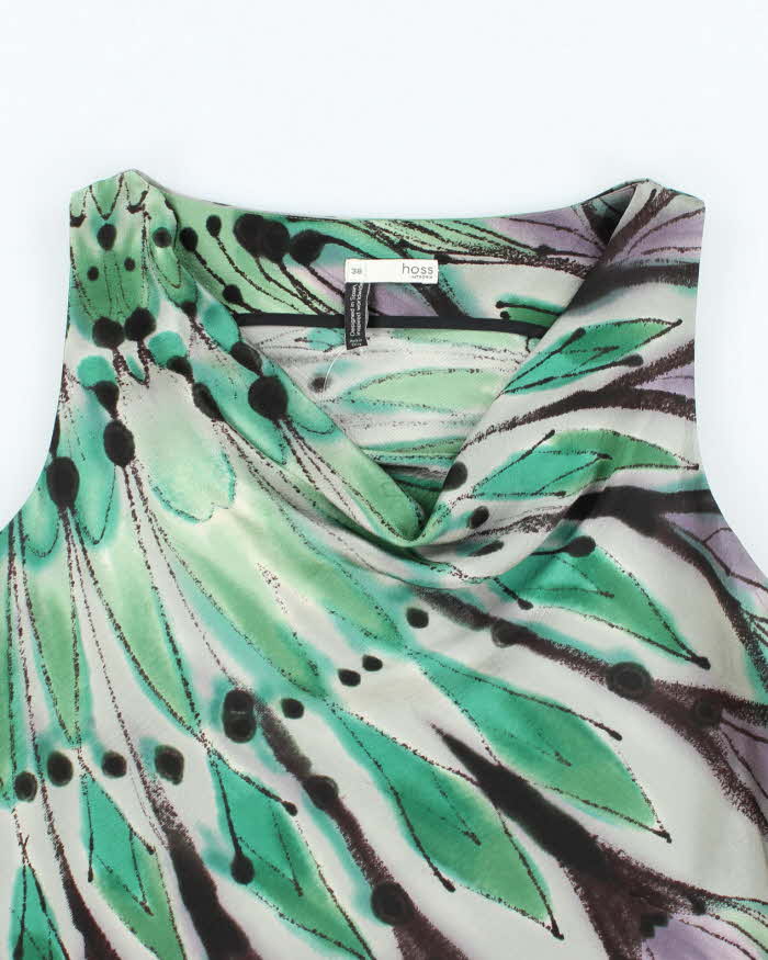 Vintage Y2k 00s Hoss Satin Cowl Neck Top - M