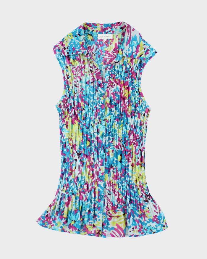 Vintage Y2k 00s Fashion Bug Plisse Blouse - S