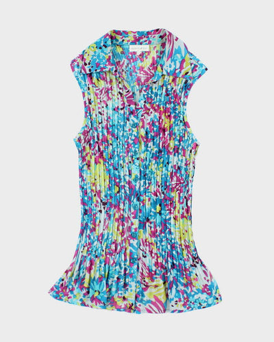 Vintage Y2k 00s Fashion Bug Plisse Blouse - S