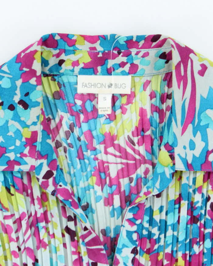 Vintage Y2k 00s Fashion Bug Plisse Blouse - S