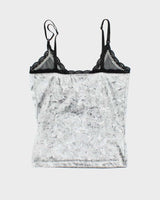 Vintage 90s Bebe Velvet Floral Cami - S