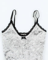 Vintage 90s Bebe Velvet Floral Cami - S
