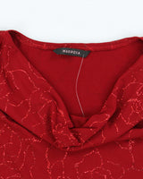 Vintage Y2k 00s Mariposa Cowl Neck Asymmetric Hem Top - M