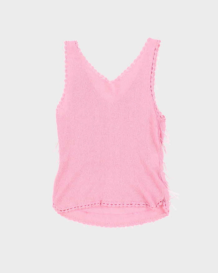 Vintage 90s Beaded Knit Cami - XS