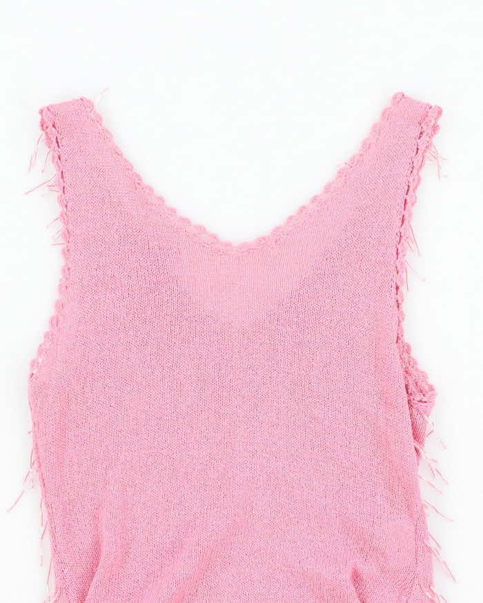 Vintage 90s Beaded Knit Cami - XS