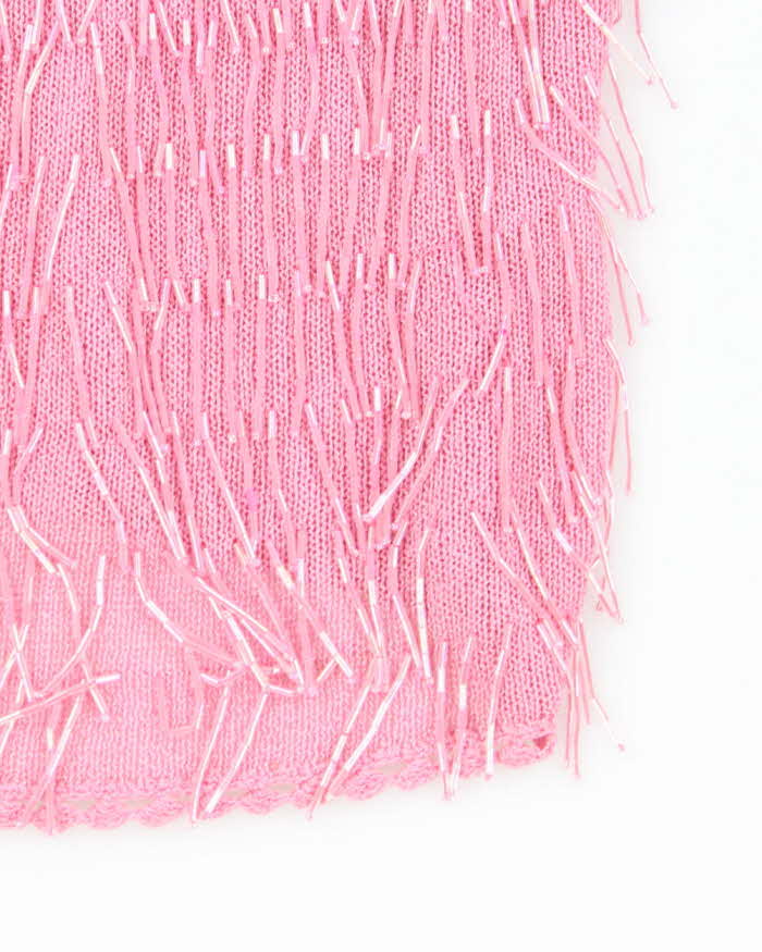 Vintage 90s Beaded Knit Cami - XS