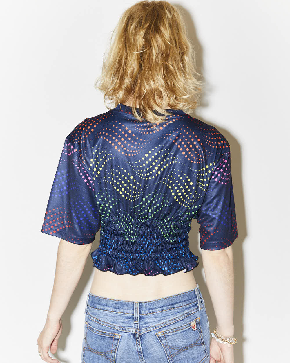 Rokit Originals Rework Sporty Spice Shirring Tee - XS