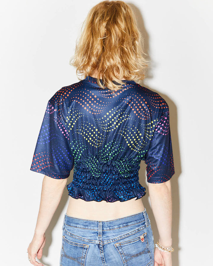 Rokit Originals Rework Sporty Spice Shirring Tee - XS
