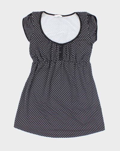 Vintage 00s Ricki's Polka Dot Long Top - S